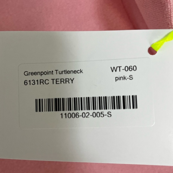 Dudley Stephen’s Greenpoint Turtleneck in Terry Fleece (pink) - Picture 3 of 6